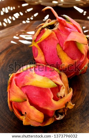 The white pitaya fruit