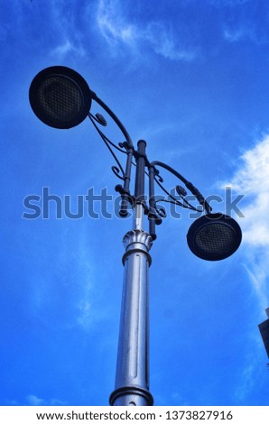 Beautiful Lamp Post with Amazing SkyView