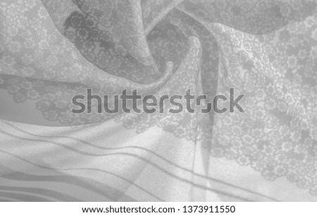 Texture pattern, black gray silk fabric on a white background, flowers pattern silhouette on white background decorative course postcard wallpaper design Your project will be successful. Act inspired