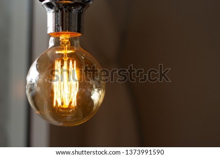 Warm Tone Tungsten Light Bulb