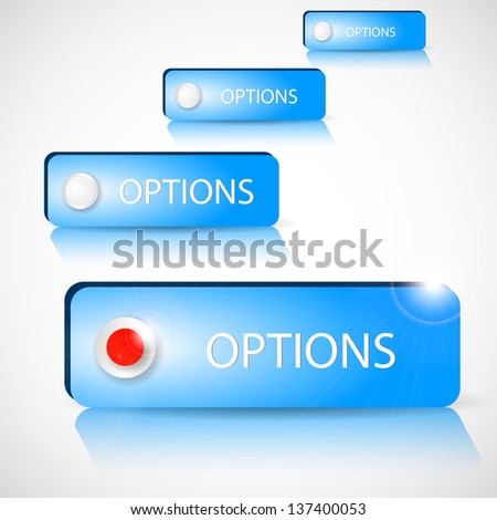 graphics options banner with three options for choice