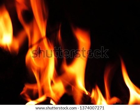 Blurred natural flame flame surface for flame background