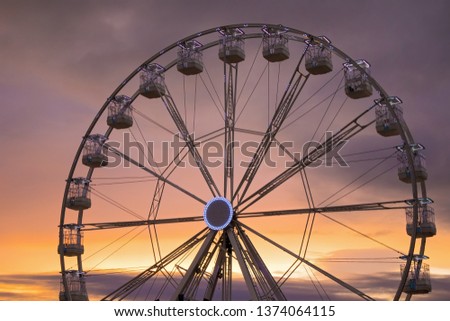 I was going there to have fun, and I took this picture of the ferris wheel.