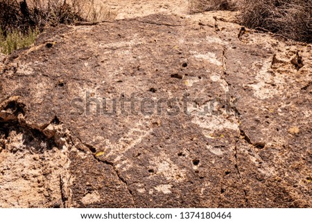 Petroglyphs at Chalfant Valley in the Eastern Sierra - travel photography