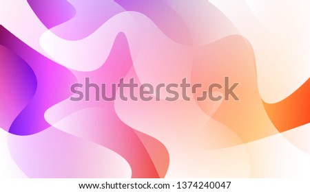 Abstract Shiny Waves. For Your Design Ad, Banner, Cover Page. Vector Illustration with Color Gradient