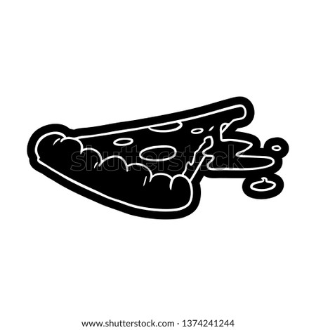 cartoon icon of a slice of pizza