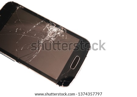 broken glass, web screen
