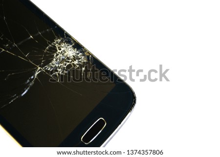broken glass, web screen