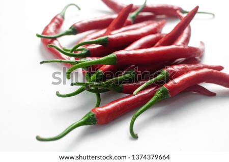 Red chilli pepper. Red chilli pepper isolated. 