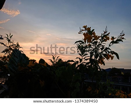 Sunset, Prawet District, Thailand