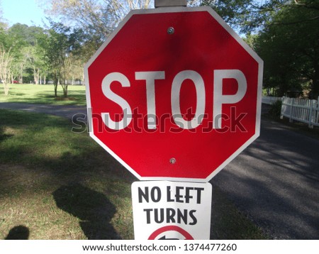 Traffic signs during the day