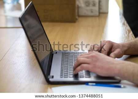 hands on the keyboard desktop