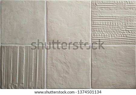 Ceramic floor and wall tiles as background