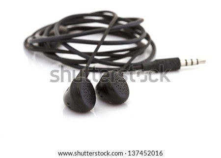 Ear phone isolated on a white background
