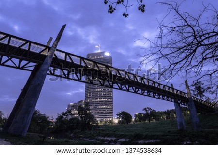 Houston Texas Bayou with Bridge 
