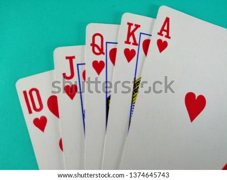 playing cards poker combinations