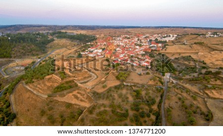 Spain. Aerial view in Alcantara. Caceres,Extremadura. Drone Photo