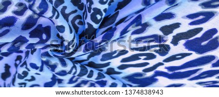 texture, background, pattern, silk fabric, european foot, fashion, leopard print, animal, irreplaceable texture for your projects, blue white shade