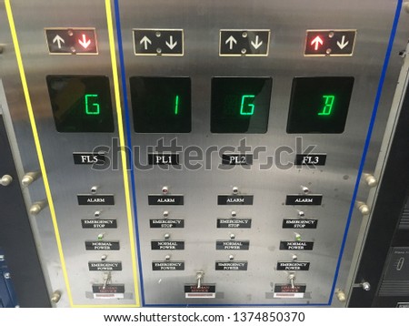 Elevators supervisory control panel