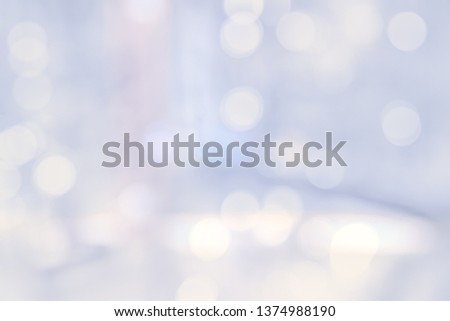 BLURRED LIGHTS BACKGROUND, COLD CIRCLE PATTERN