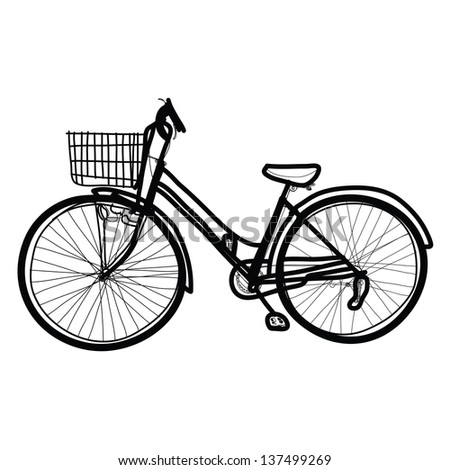 bicycle - Hand drawn