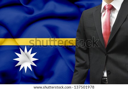 Businessman from Nauru conceptual image