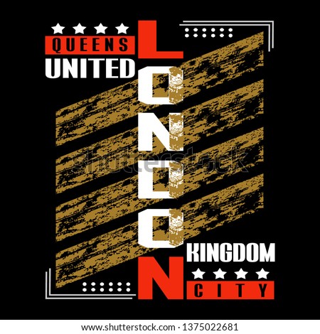 design graphic London city,vector typography artistic concept for modern t-shirt print,art illustration,letter style