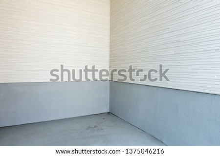 Empty corner in the room