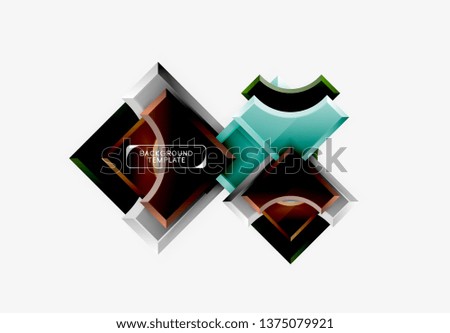 Modern geometrical abstract background. Vector minimal design