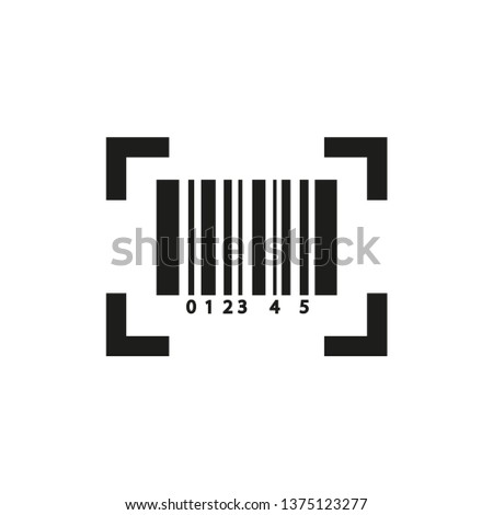 Barcode icon. Simple vector illustration.