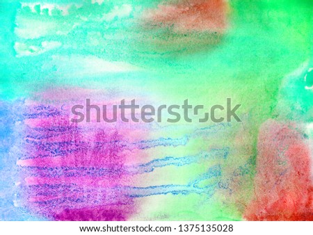 

Multi-colored colorful watercolor background for design and decoration 