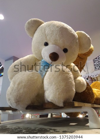 Teddy bears with various gestures