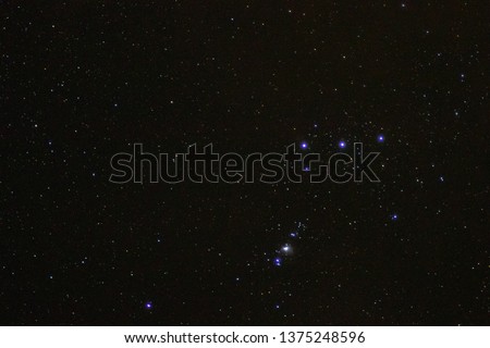 star group at night on sky
