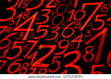 Digital binary data and streaming binary code background. Numbers.