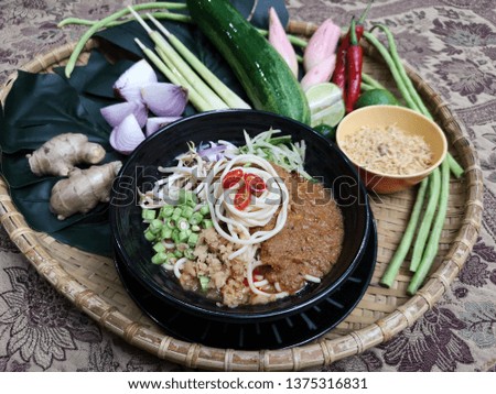 tradisional malaysian food with tradisional decoration 