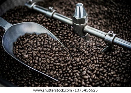 Coffee Background,coffee roasted,extreme close up to coffee bean.