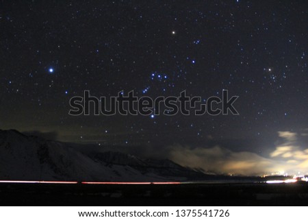 Stars in the mountains