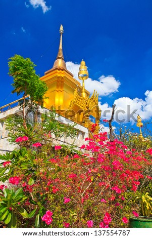 Pagoda and  stupa thailand