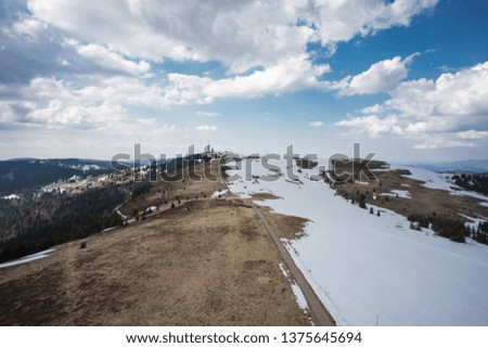 black forest germany landscape, view from Feldberg tower.