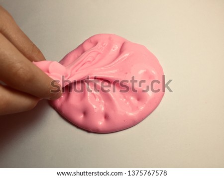 Pink Slim on a white background