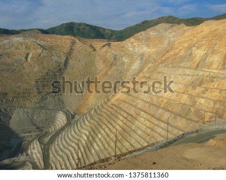 Kennecott Utah Copper Bengham Canyon Mine in Salt Lake City, USA