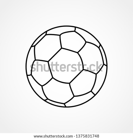 Soccer ball vector icon, sports symbol. Modern, simple flat vector illustration for web site or mobile app