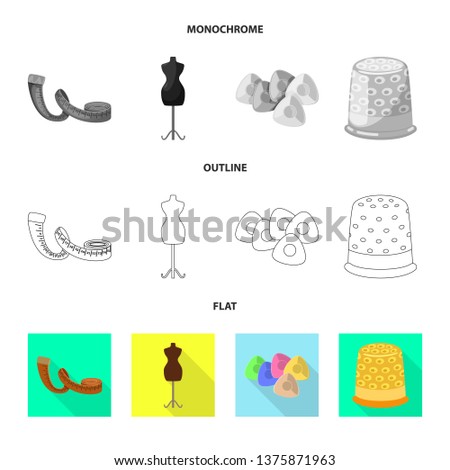 Vector illustration of craft and handcraft icon. Collection of craft and industry stock symbol for web.