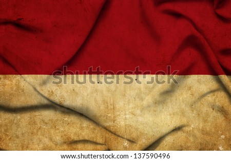 Indonesia waving flag