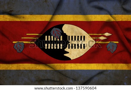 Swaziland waving flag