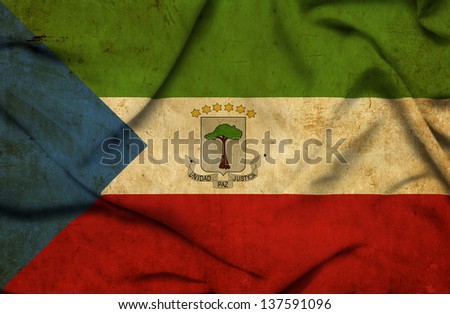Equatorial Guinea waving flag