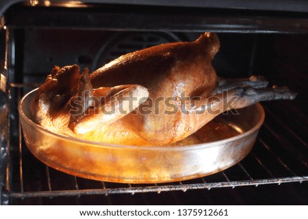 Bresse chicken baked in the oven