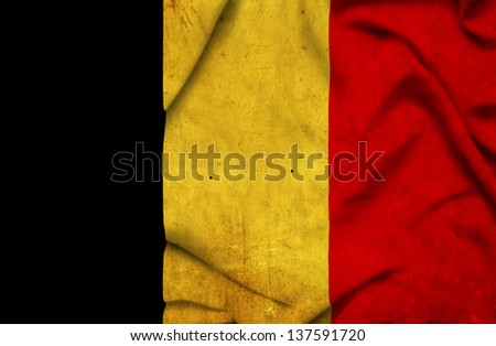 Belgium waving flag