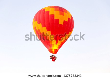 Hot Air Balloon over Cappadocia Valleys, Nevsehir, Turkey