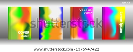Gradient mesh abstract background. Blurred bright colors mesh background. Trendy creative vector. Intense blank Holographic spectrum gradient for cover - Vector 